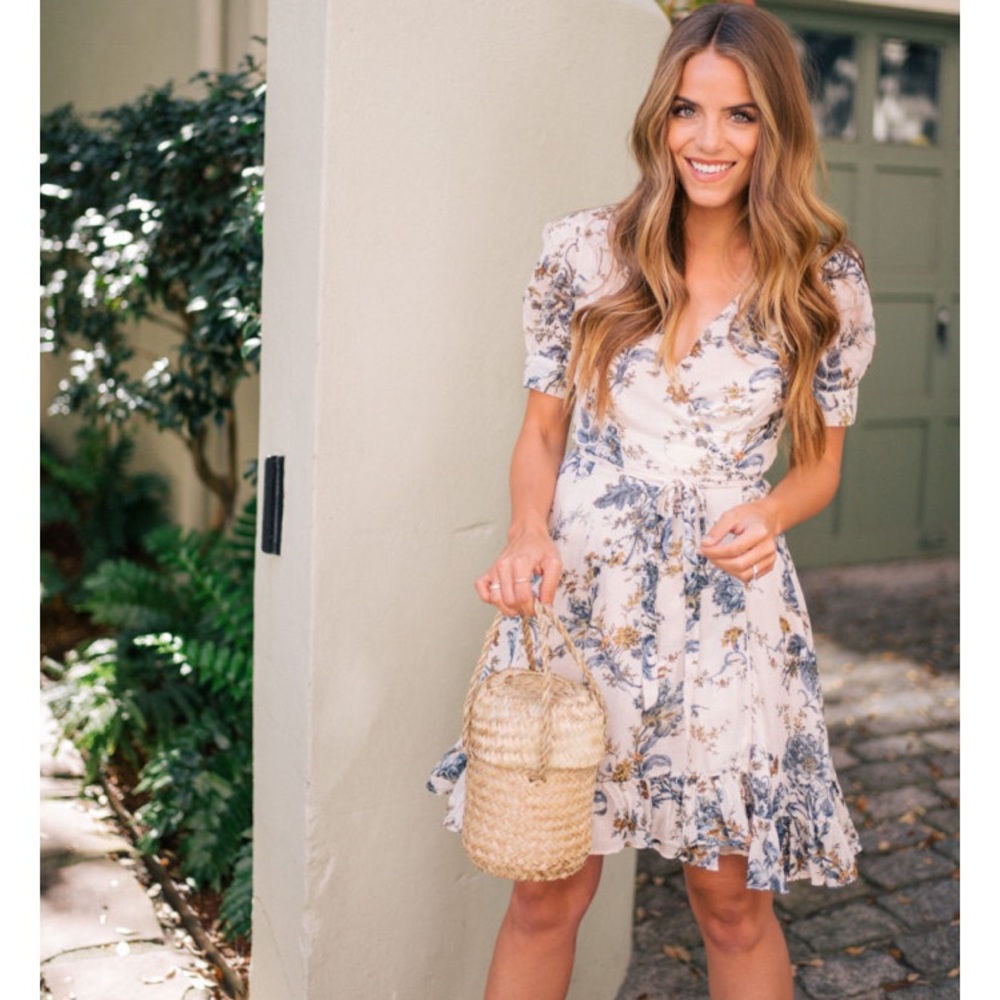Ralph Lauren denim & supply floral wrap dress